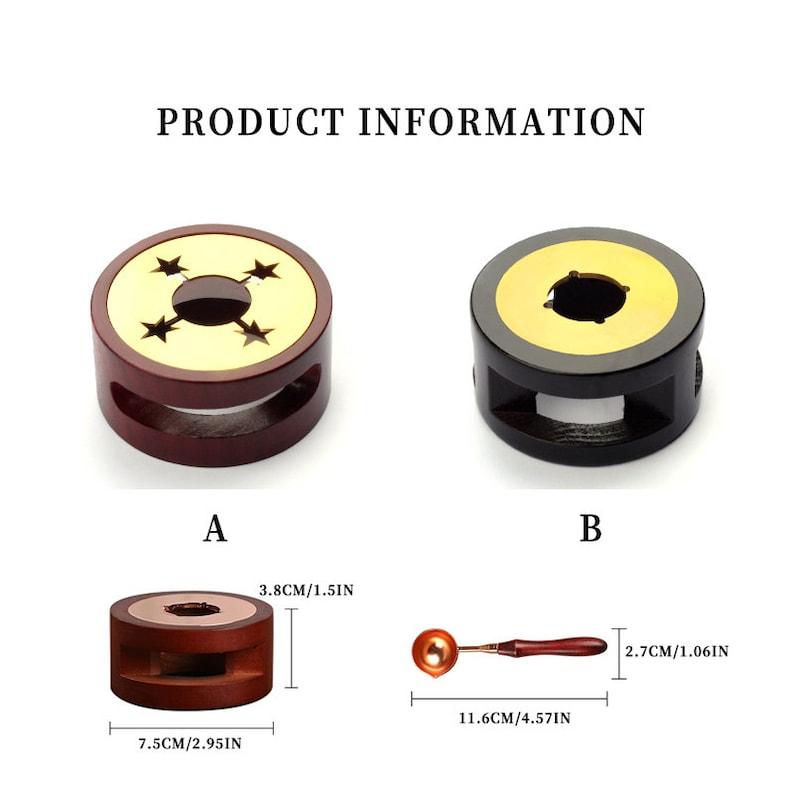 Beech Wax Sealing Melting Stove, Wax Melting Furnace Tool Set, Wax Melter, Wax Melting Pot, Brass Wax Melting Spoon. - wreathloveco
