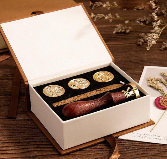 Custom Wax Seal Stamp, Custom Sealing Wax Stamp, Wedding Invitation Wax Stamp Kit, Wedding Wax Seals Stamp. - wreathloveco