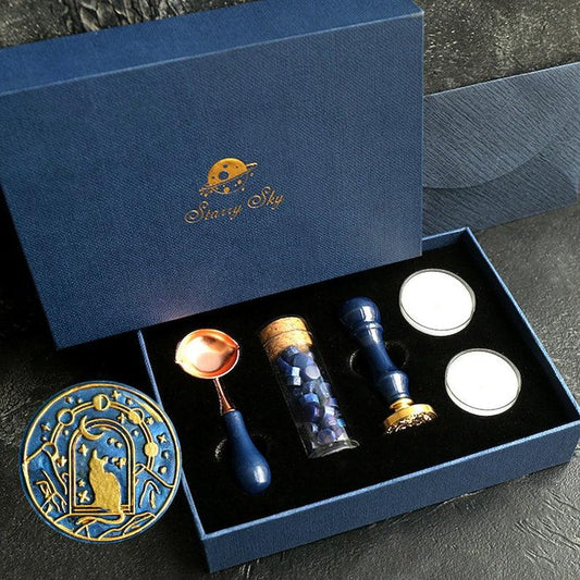 Personalized Wax Seal Stamp Kit,Custom Wax Seal Stamp with Size and Shape Option Personalized, Wedding Invitation Wax Stamp Kit - wreathloveco