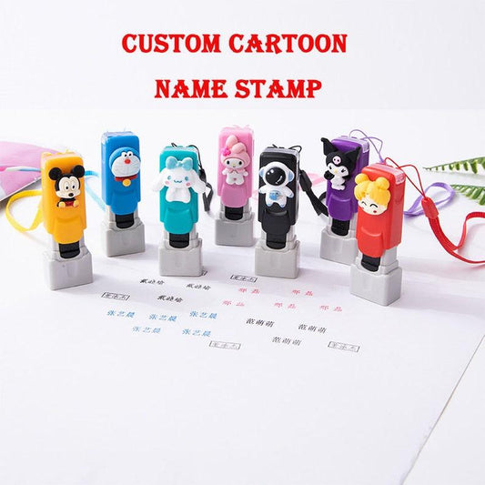 Custom Cartoon Portable Stamp, Handwritten Signature Stamp, Lettering Personality Art Design Signature, Name Private Production - wreathloveco