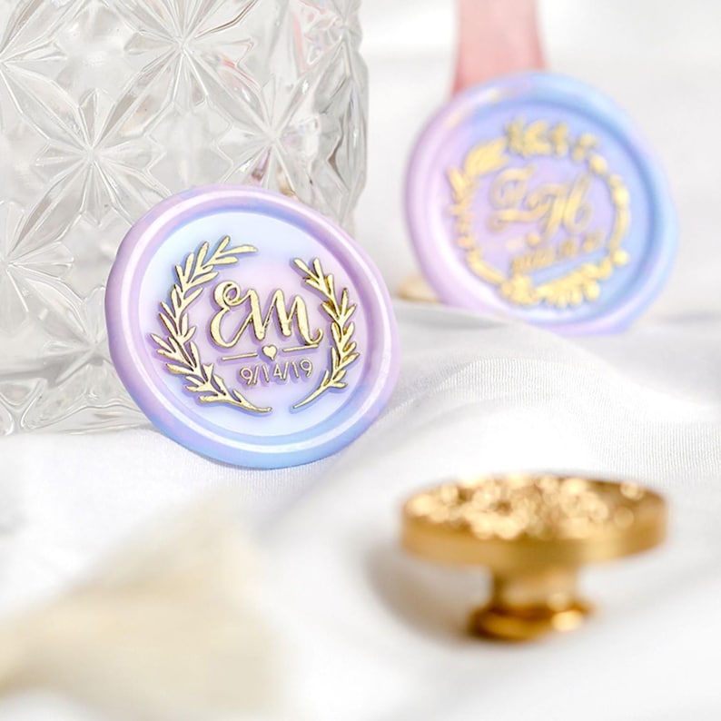 Custom Wax Seal Stamp with Your Logo — Personalized Brass Stamp for Branding, Weddings, and Gifts - Image 4