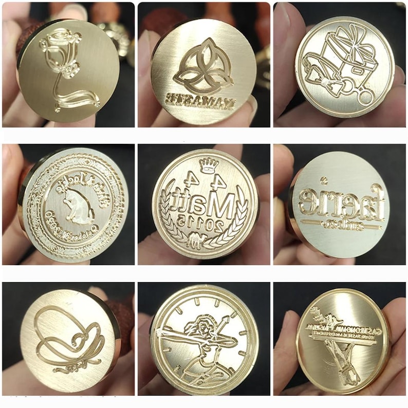 Custom Wax Seal Stamp with Your Logo — Personalized Brass Stamp for Branding, Weddings, and Gifts - Image 10