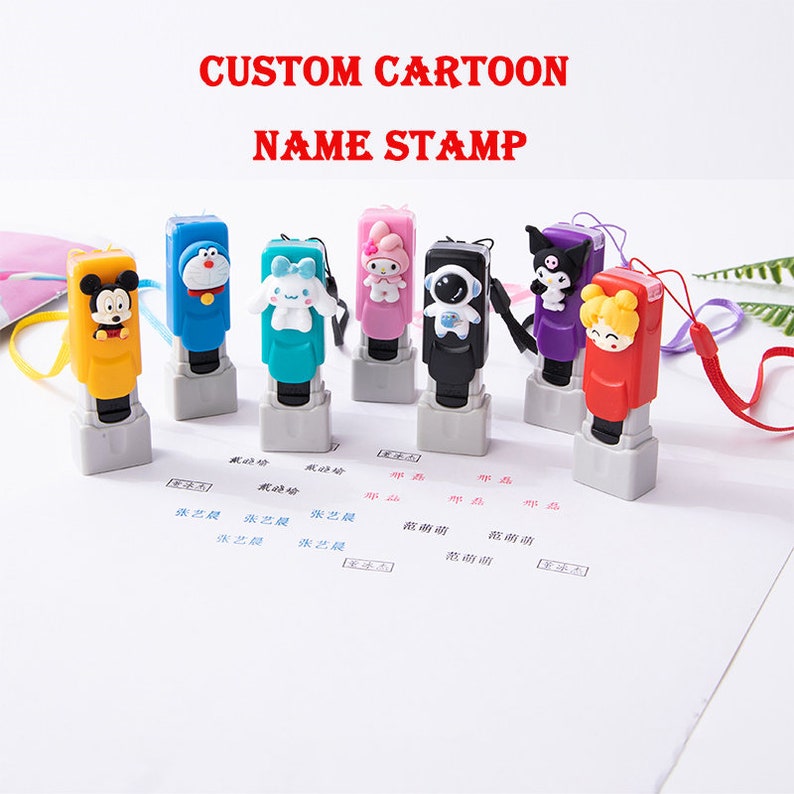 Custom Cartoon Portable Stamp, Handwritten Signature Stamp, Lettering Personality Art Design Signature, Name Private Production